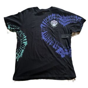 PAPER PLANES - Lovers Rock Steady - Tie-Dye Black T-shirt - 3XL